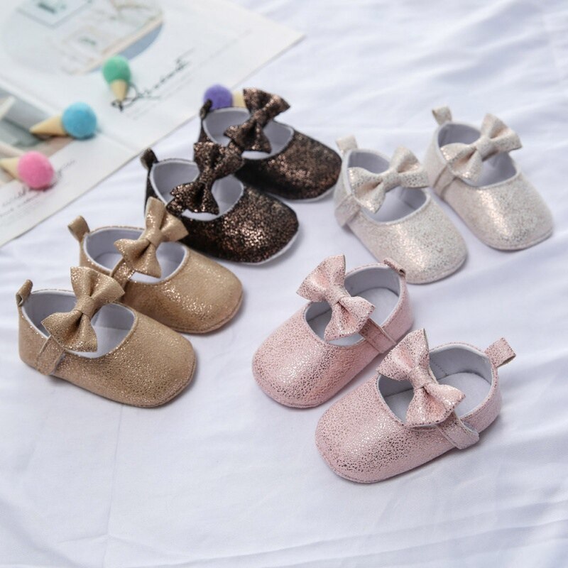 Infant anit-slip hengittävät vauvan kengät makea rusetti prinsessa kengät vauva tyttö matalat kengät vauvan ensimmäinen kävelijä 22222