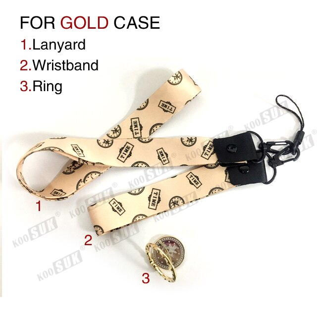 Scintillio Del Diamante Cassa Del Telefono Per OPPO A52 A72 A92 A92S Strass Orologio Del Basamento Per OPPO A52 A72 A92 A92S Posteriore copertura: For OPPO A52 / gold Lanyard