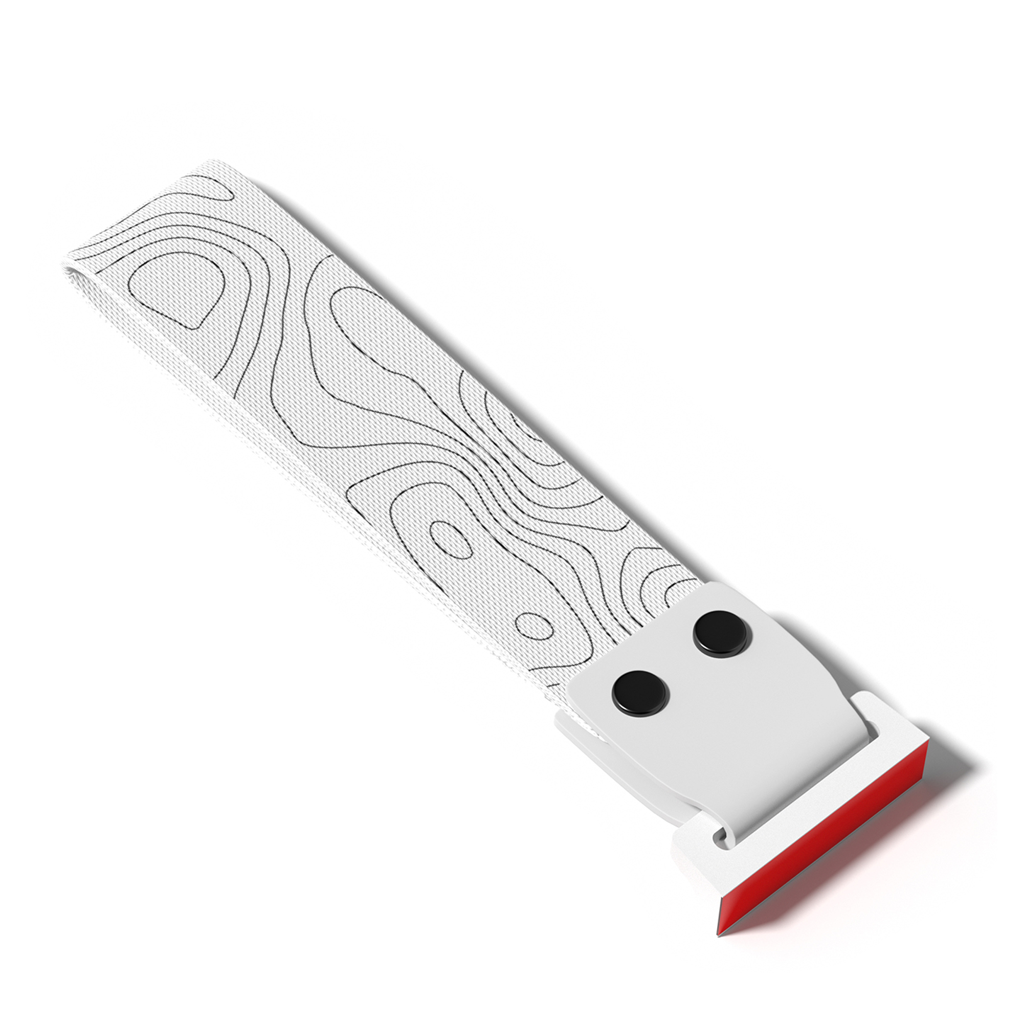 Fita de teclado coral branco mar, pulseira de nylon para teclado mecânico de jogos SK-80, alça decorativa pastável, parafusos pu, fita 3m: Cáqui