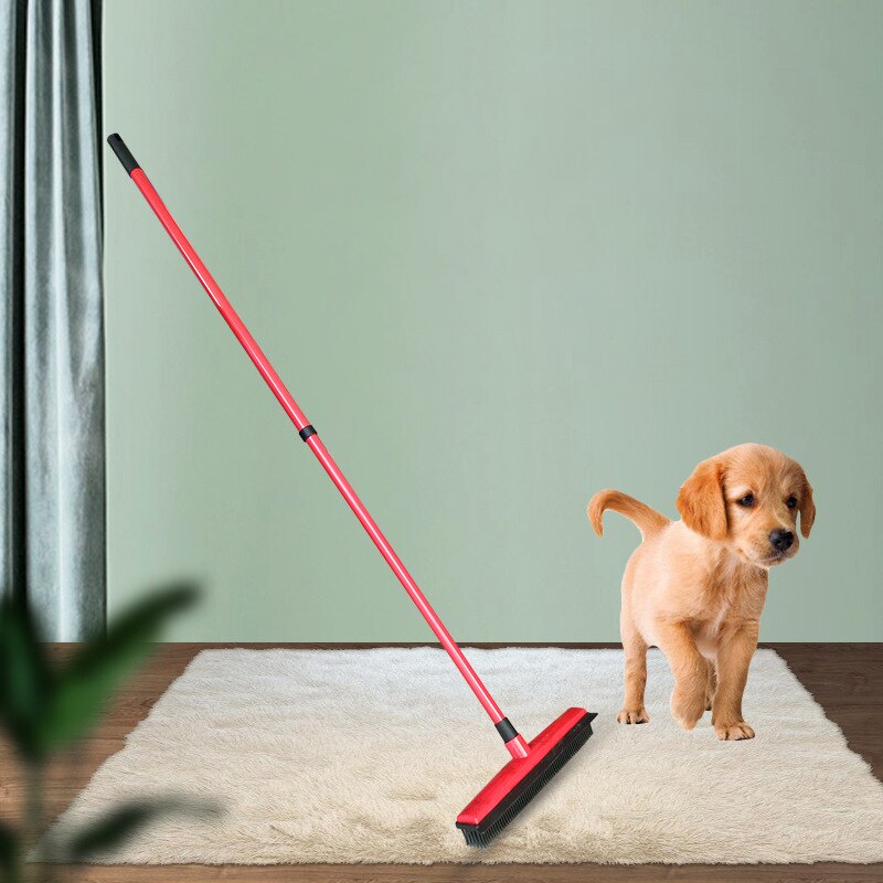 -Floor Haar Bezem Stof Schraper & Pet Rubber Borstel Tapijt Tapijt Cleaner Er Geen Hand Wassen Mop Schoon veeg Venster Tool