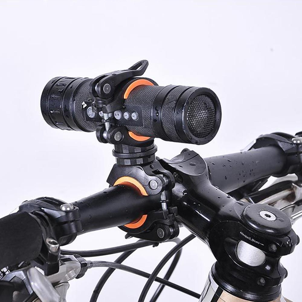 360 Degree Rotation Adjustable Bike Front Lamp Bracket Flashlight Holder Bicycle Handlebar Quick Release Light Mount Clamp Clip