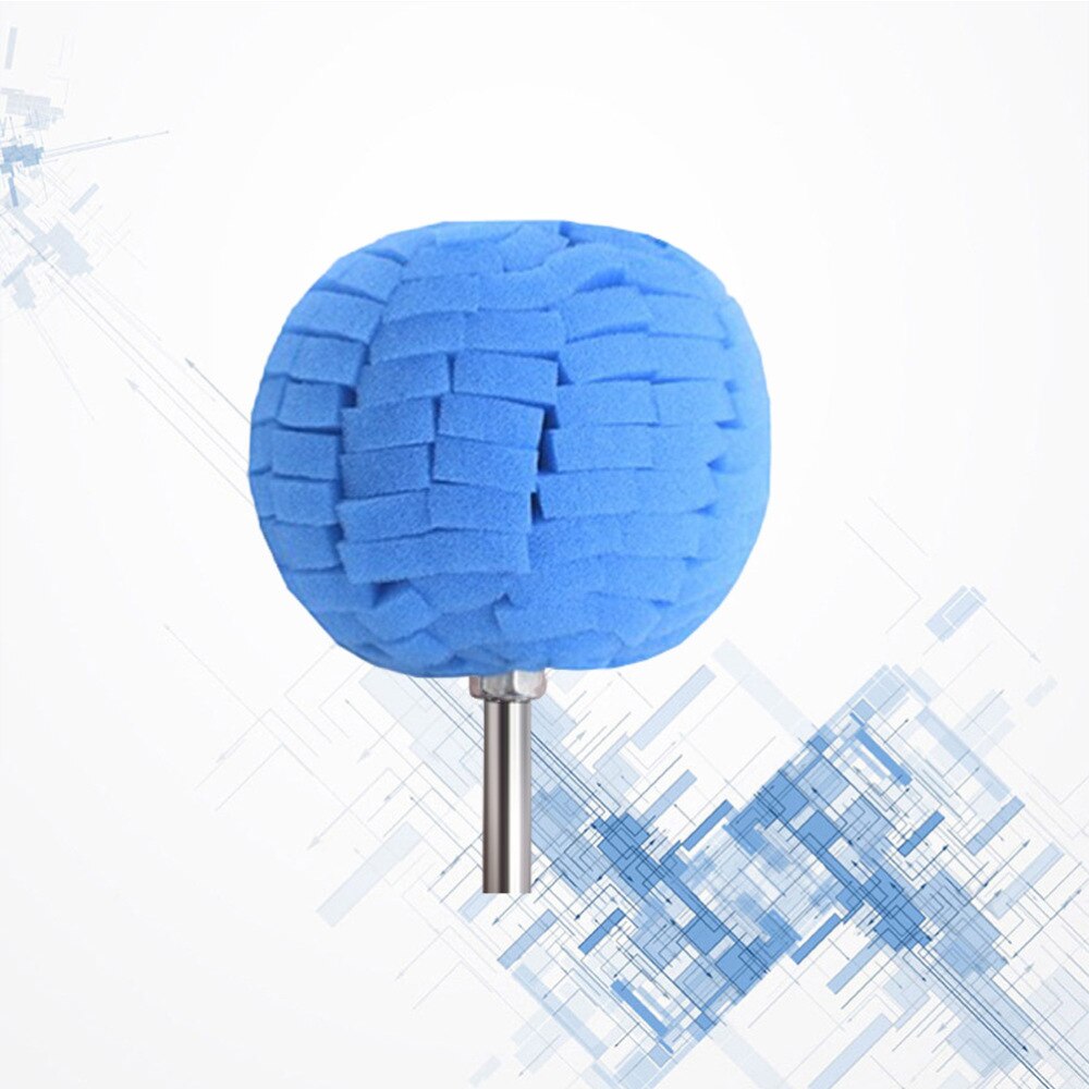 Auto Hub Gepolijst Spons Pads Ronde Waxen Spons Bal Detaillering Buffer Voor Auto (Rood): As Shown 1