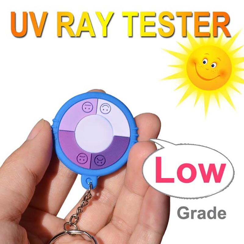 5 stks/partij Ultraviolet tester/uv tester/solar monitor tester, UV monitor gratis winkelen beste voor huid bescherming