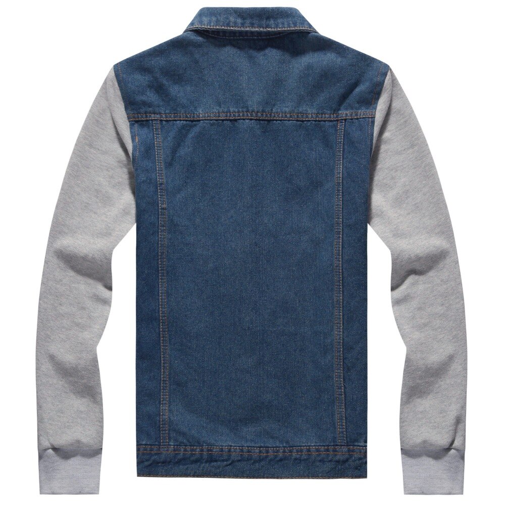 Chaqueta vaquera informal para Hombre, Cazadora Bomber con capucha, de , a la , talla grande