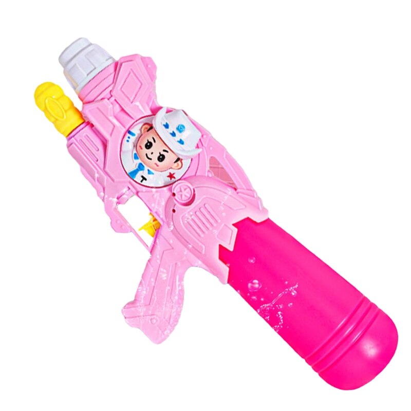 Pistole da battaglia ad acqua a spruzzo di grande capacità, spruzzatura a spruzzo estraibile per bambini Palying estivo per bambini: Pink