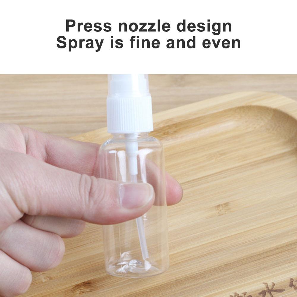Atomizer sprayflaske plast parfyme 10-250ml 250ml mini bærbar liten gjennomsiktig reise atomize beholdere kosmetikk