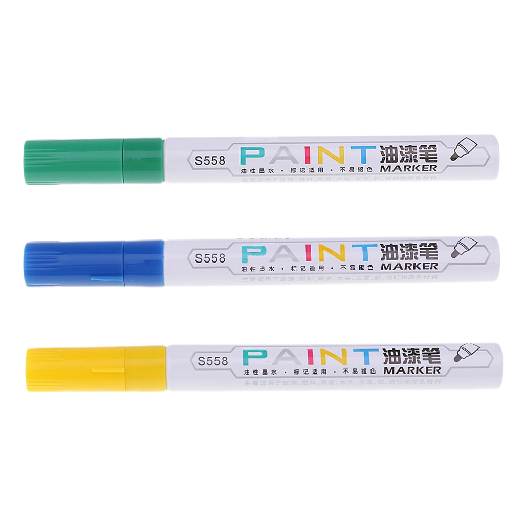 Waterdichte Permanente Verf Pen Band Draad Cd Metalen Metalen Markering Inkt Marker