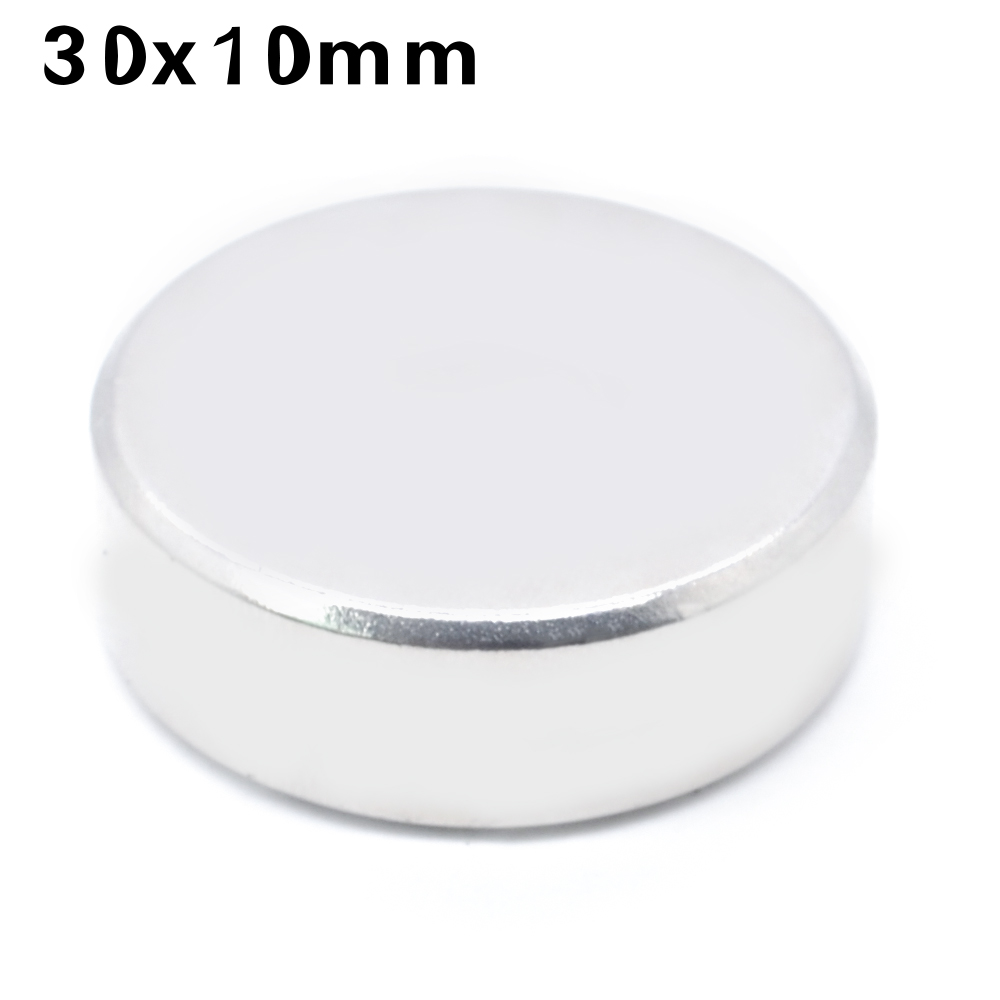 1/2/3/5/10/20 Pcs 30x10 Round NdFeB Neodymium Magnet N35 Super Powerful imanes Permanent Magnetic Disc imanes