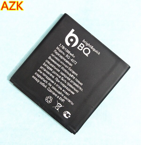Azk 1300Mah BQ-4072 Batterij Voor BQ-4072 Strike Mini Bqs 4072 Telefoon