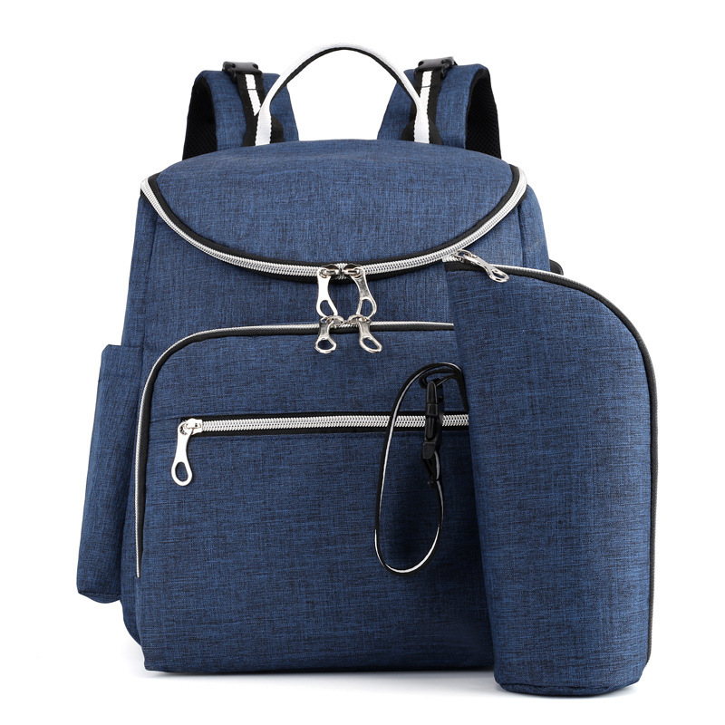 Style coréen-style sac à couches grande capacité Oxford tissu sac à dos en plein air sac de voyage sac: Blue