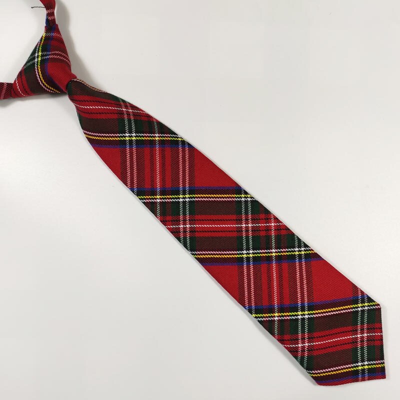 Dreng plaid elastik justerbare slips skole bryllup slips børn studerende gravatas 33cm længde 7cm bredde