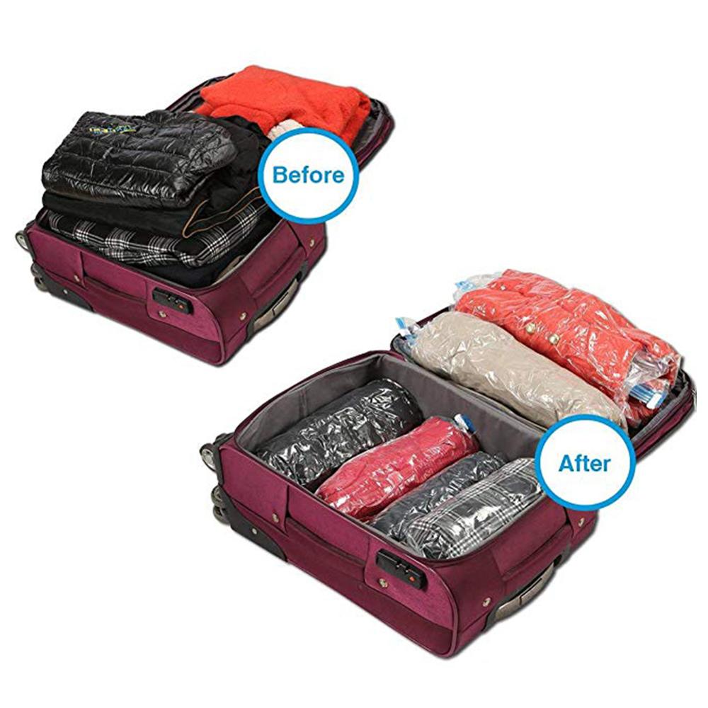 10 stuks vacuüm opbergzak quilt opbergzak transparant opvouwbaar extra groot gecomprimeerd organizer ruimtebesparend kleding sealzak