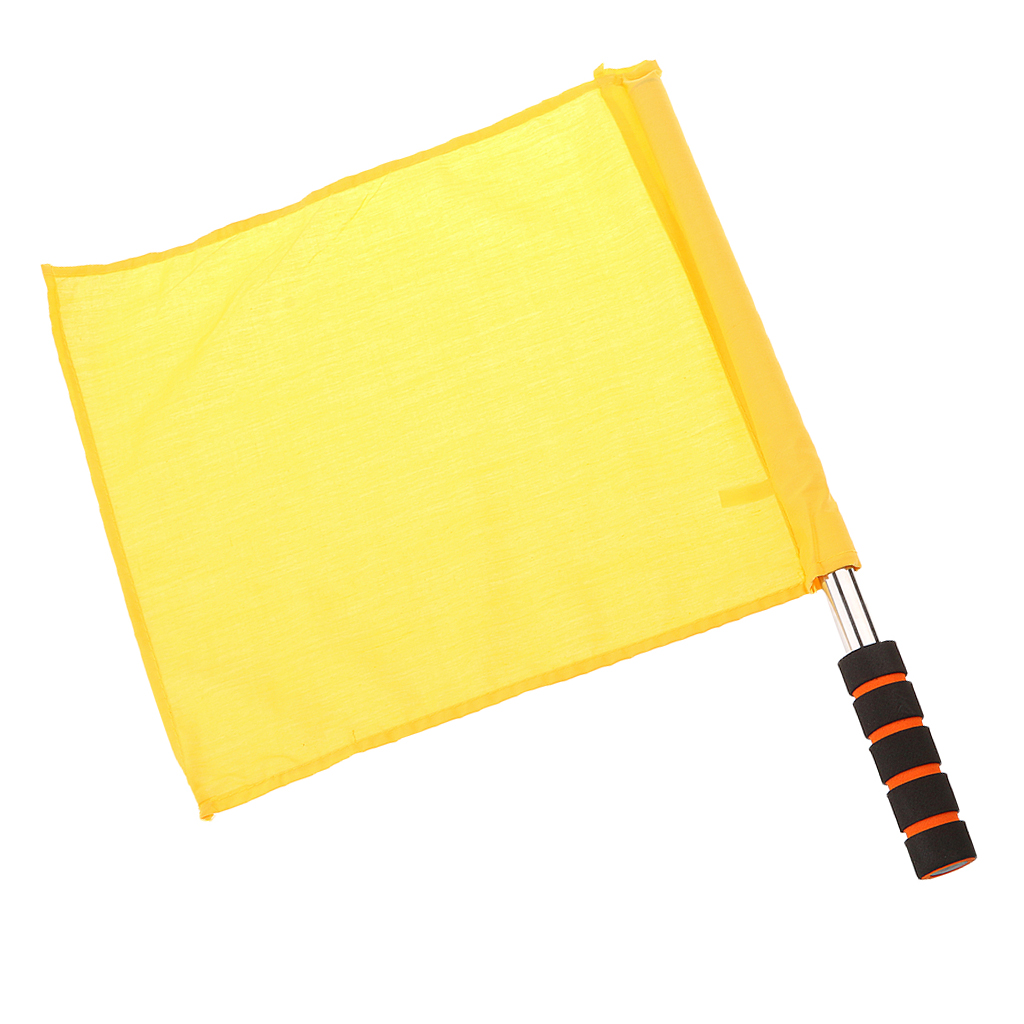 Track and Field Sports Training Flags Referee Football Soccer Hocky Lineman Flag Hand Flag - Yellow