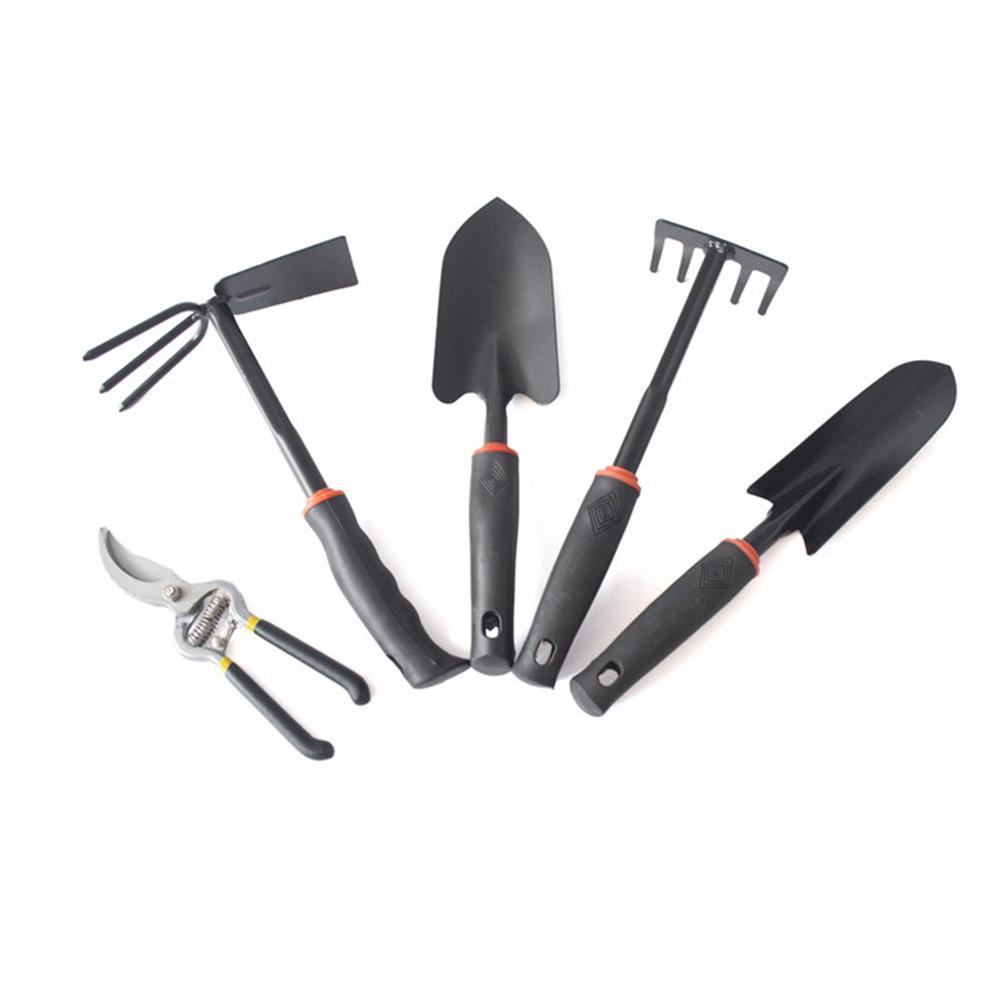 6PCS Garden Tool Sets Square Shovel 5-teeth Rake User-friendly Complete Gardening Tools Set