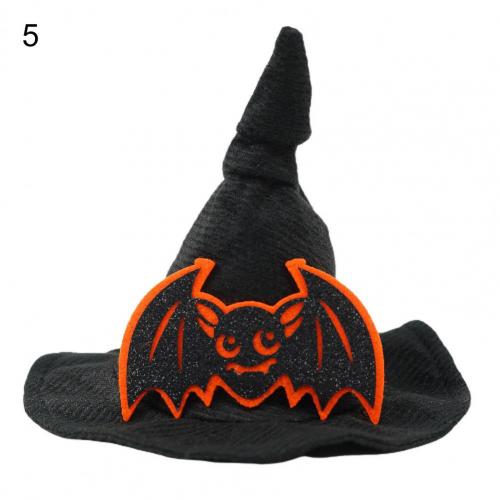 Sombrero de Navidad para Halloween, disfraz de Mascota para gato, perro, cachorro, gato, bruja, mago, sombrero de Halloween, suministro de perro y gato: 5