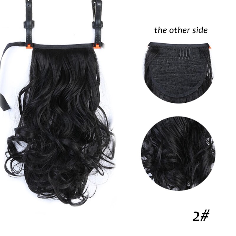 10 "Short curls Clip In Hair Tail False Hair Ponytail Hairpiece With Hairpins Synthetic Hair PonyTail Hair Extensions Curly: T1B/613