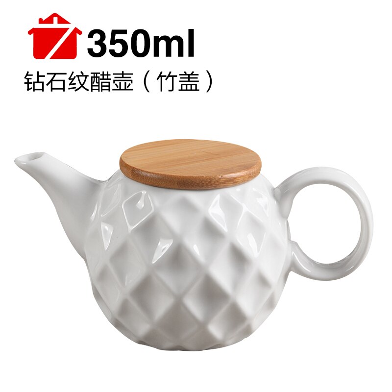 Single Pot Single Tank Ceramic Seasoning Jar Salt Shaker Oiler Kitchen Supplies Chinese Household Seasoning Box with Spoon Lid: d