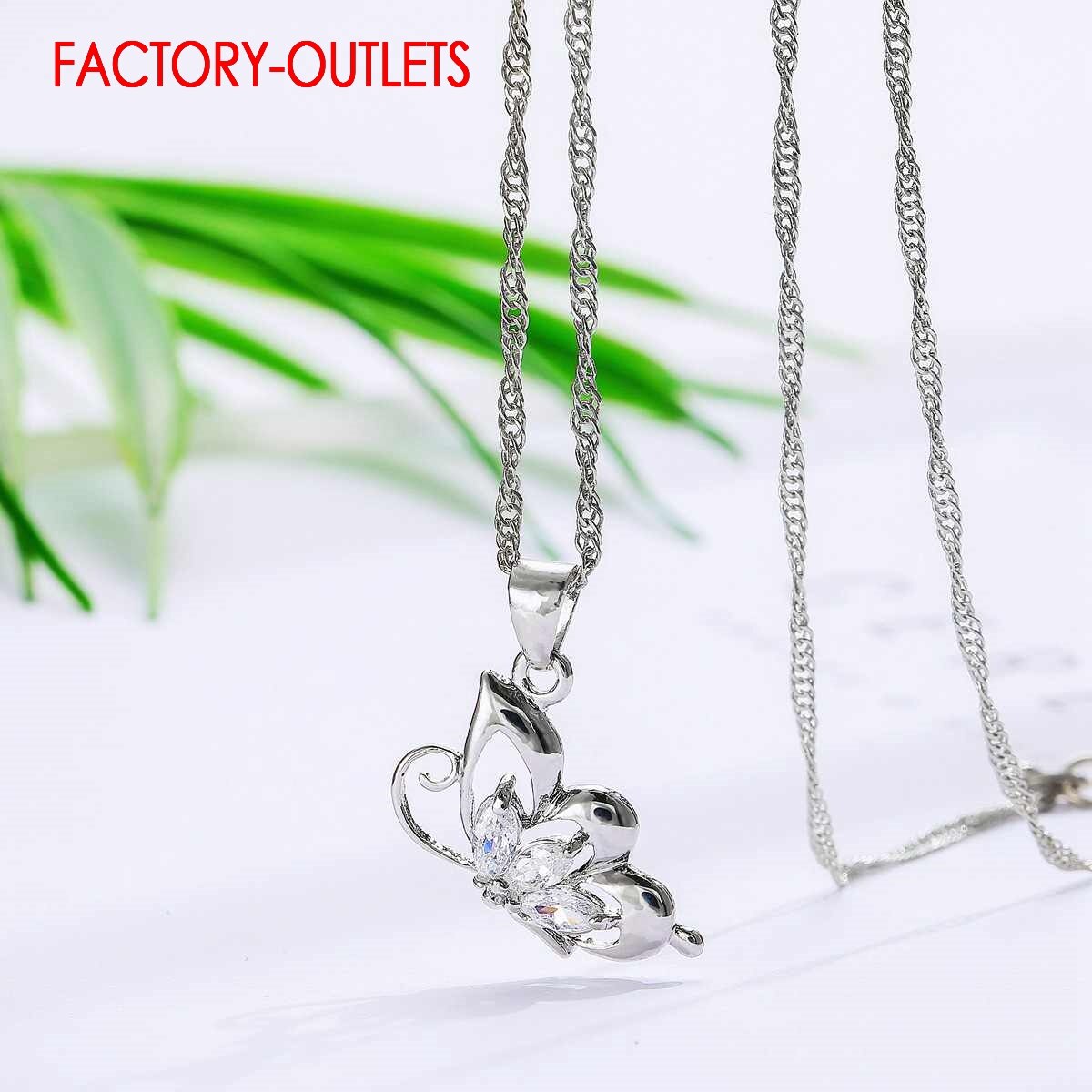 Mode-sieraden Voor Decoratie Leuke Dierlijke Hanger Ketting Oorringen Set 925 Sterling Zilver Vrouwen Partij Sieraden