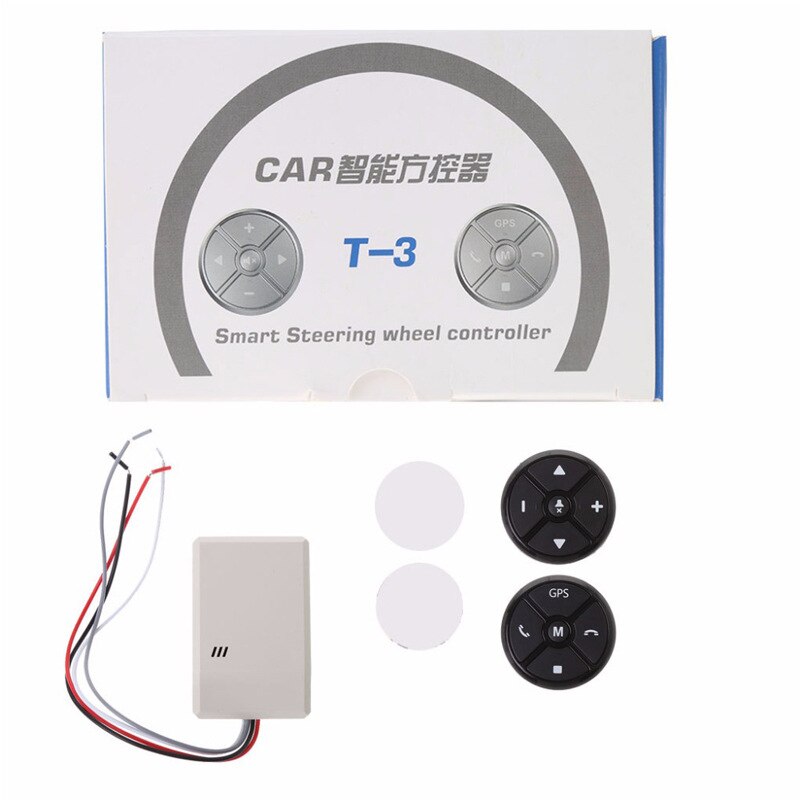 Universele Auto Stuurwiel Controller 10Key Muziek Draadloze Dvd Gps Navigatie Stuurwiel Radio Afstandsbediening Knoppen