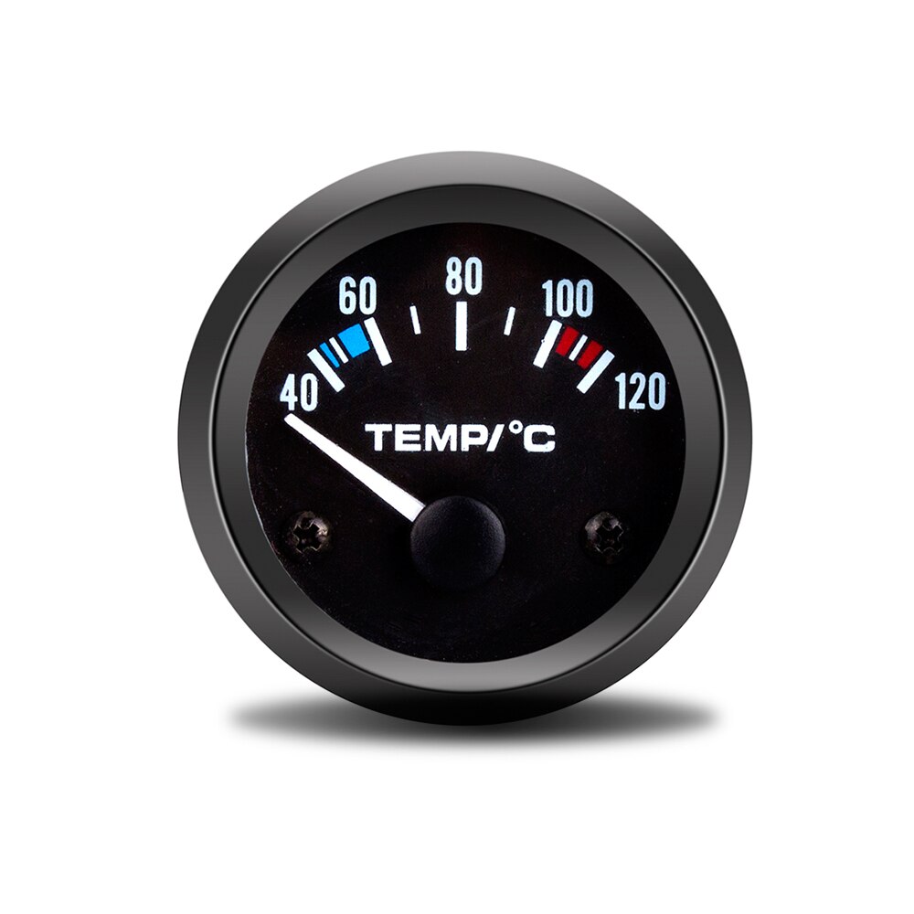 52mm gauge 40 ~ 120 celsius vandtemperaturmåler til bilmotor digitalt termometer vandtempometer køretøjsmåler sort skal: Default Title
