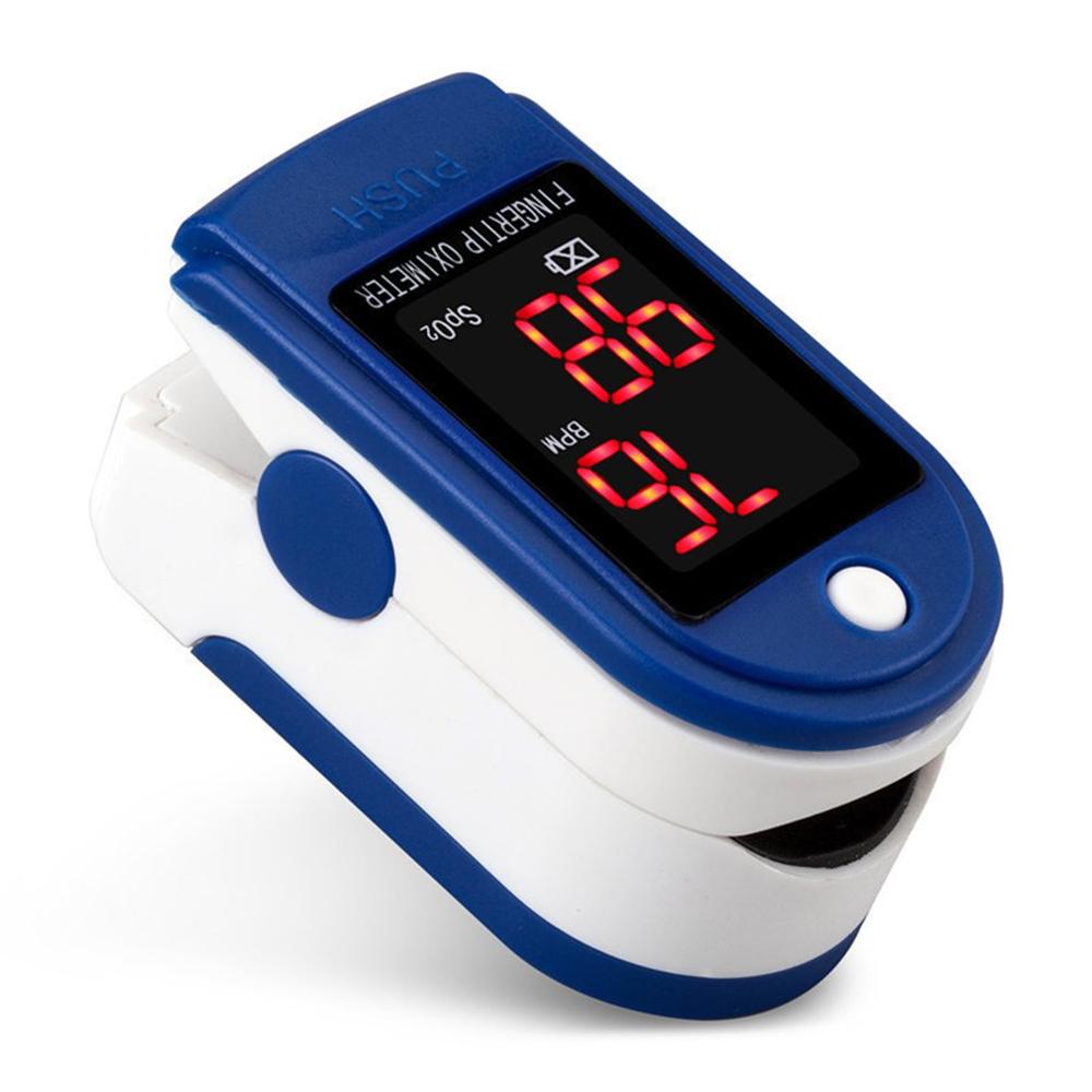 Draagbare Deluxe Vingertop Pulsoxymeter Bloedzuurstofverzadiging Monitor Met Lcd-scherm