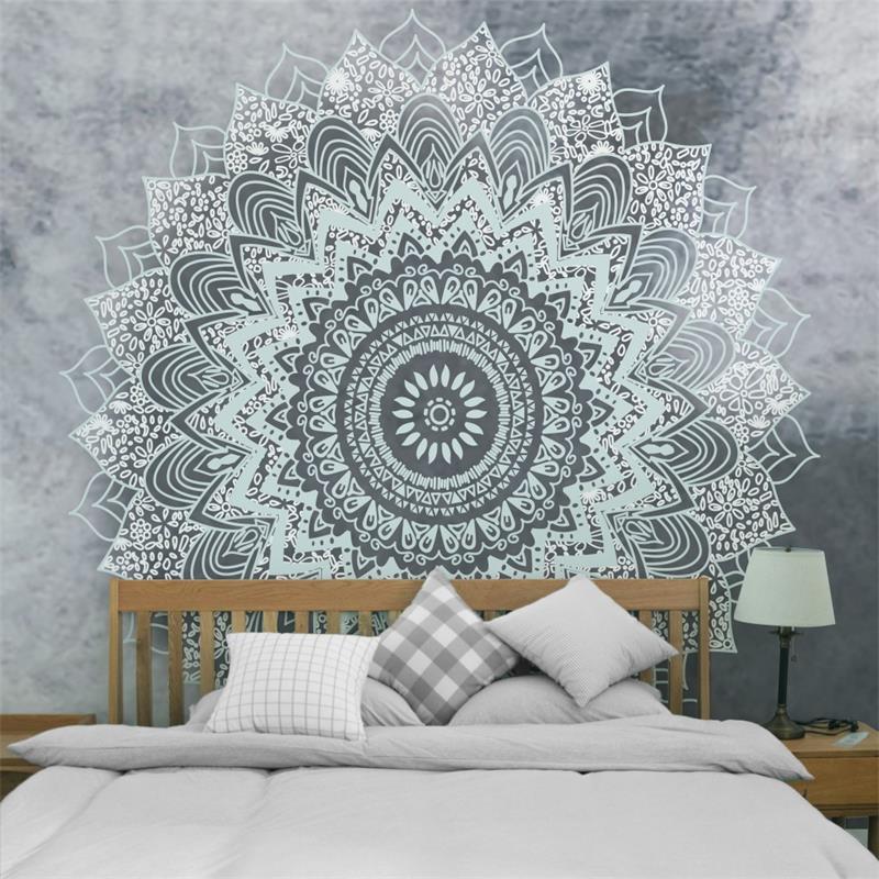 4 Size Printed Mandala Tapestry Wall Hanging Wall Decoration Hippie Tapestry Beach Throw Towel Yoga Mat: 230cmx150cm / FA16