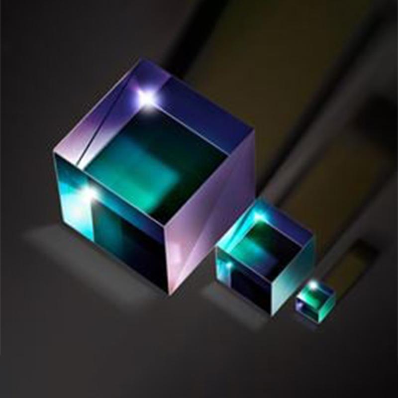 Prisma Divisor de Haz Cubo Vidrio Óptico - 12.7-40mm - Recubrimiento AR - Semi-Reflectante