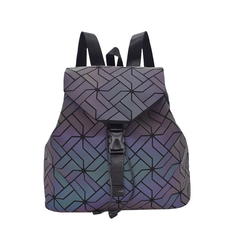 Vrouwen Rugzakken Geometrische Lichtgevende Rugzak Zakken Schooltas Voor Tiener Meisjes Holografische Dames Rugzak Schooltas: Luminous 23
