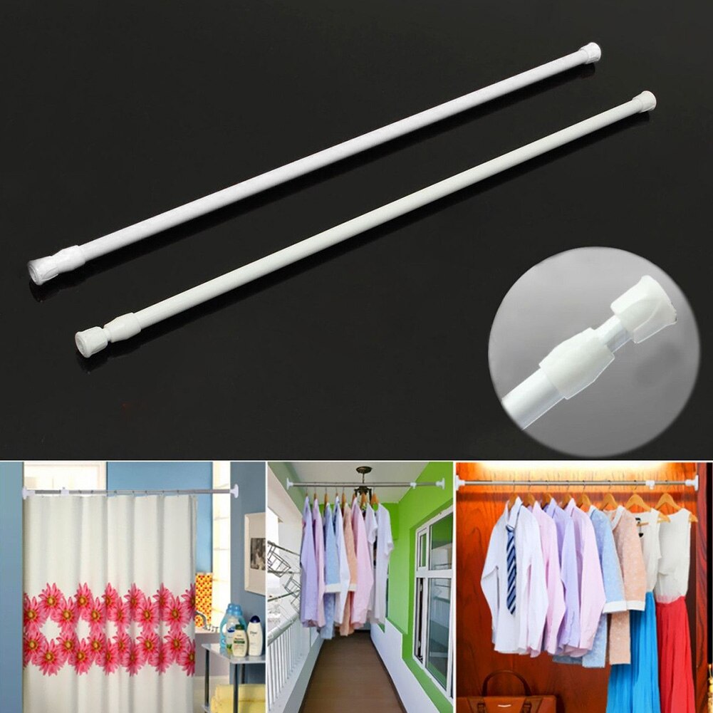 Closet Venster Uitschuifbare Telescopische Pole Spanning Staaf Kast Douche Verstelbare Gordijn Rail Pole