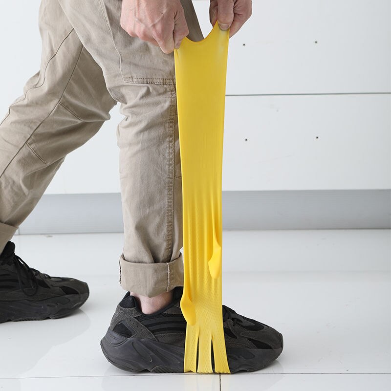 Guantes de látex de goma gruesa para mujer, manoplas de protección de trabajo de plástico resistentes al desgaste, resistentes al agua, para lavar platos, Invierno