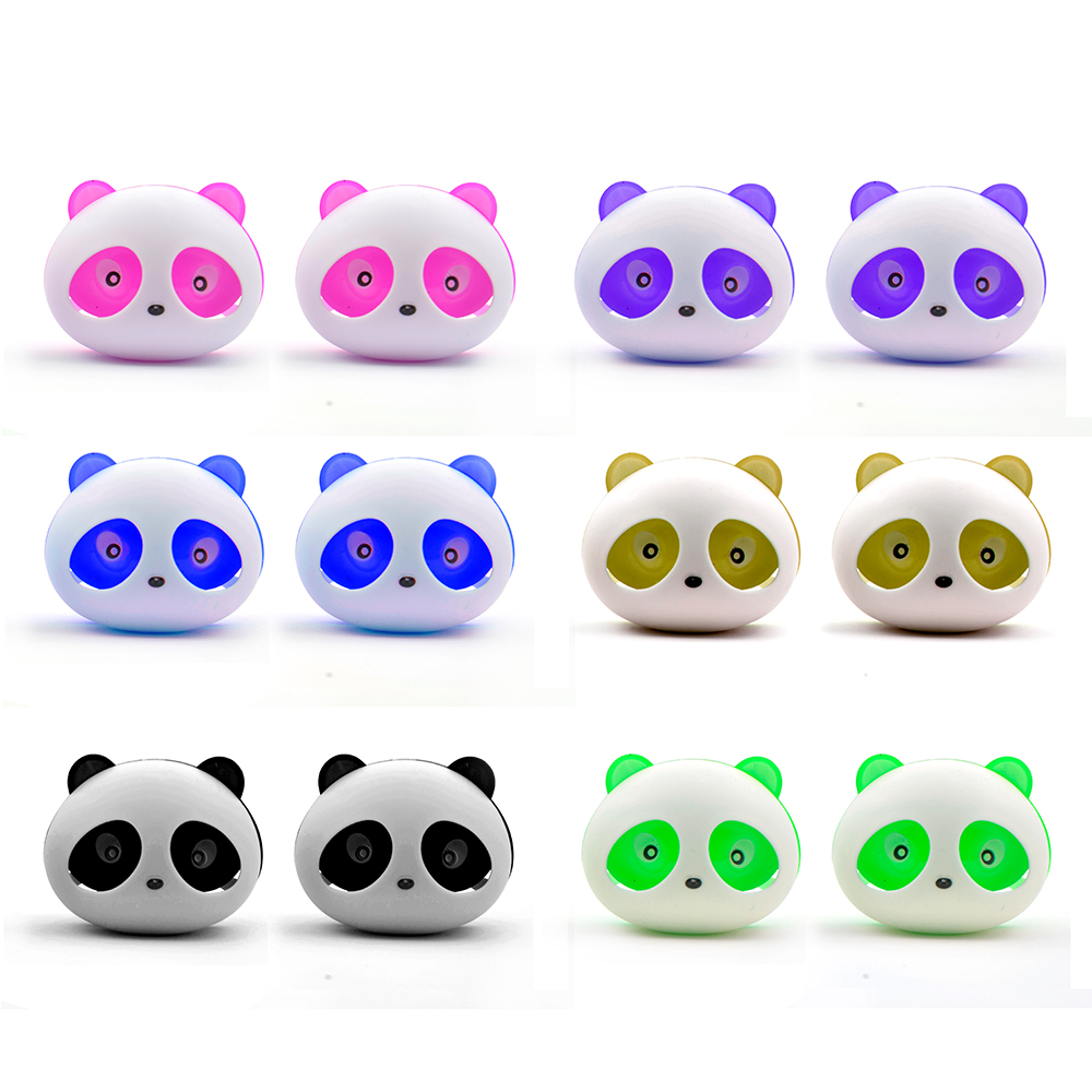 2pcs Car Outlet Perfume Air Conditioning Vent Air Freshener Car Styling Cute Panda Eyes Perfumes Auto car-styling Free Ship