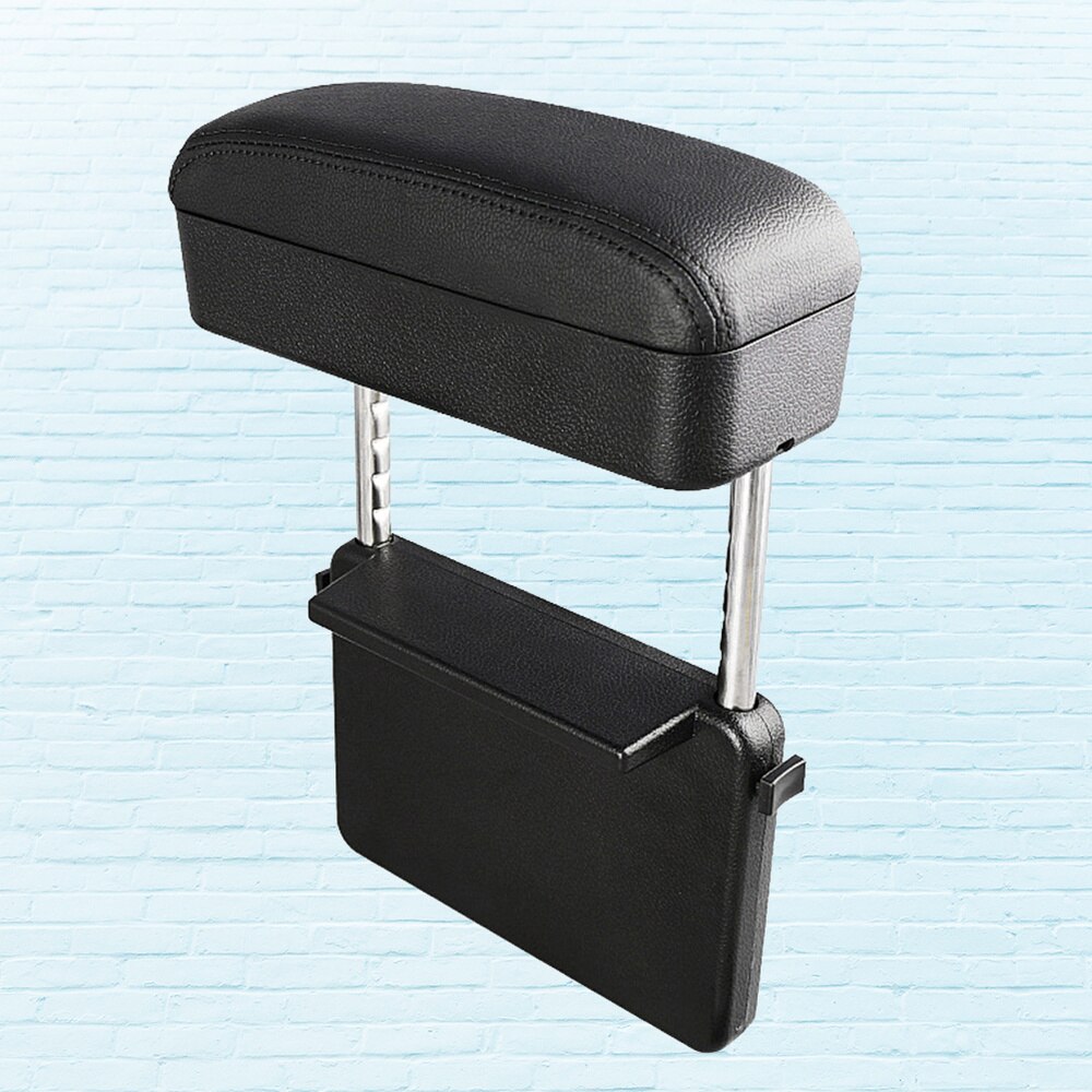 Universal Car Mounted Armrest Box Central Box Elbow Support Pad Car Center Console Armrests for Car Beige: Picture 2