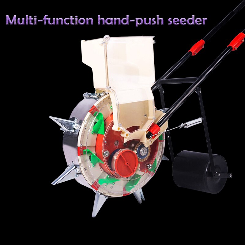 Multi-function hand-push seeder, corn, cotton, soybean peanut planter, film-pressing machine, seed planting tool