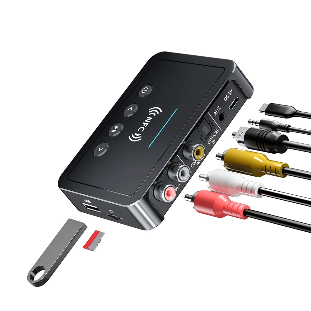 Essager USB Bluetooth Aux Adapter Dongle USB Naar 3.5mm Jack Audio Draadloze Handsfree Kit voor Auto Stereo Ontvanger USB Zender kopen vanaf een prijs van 13