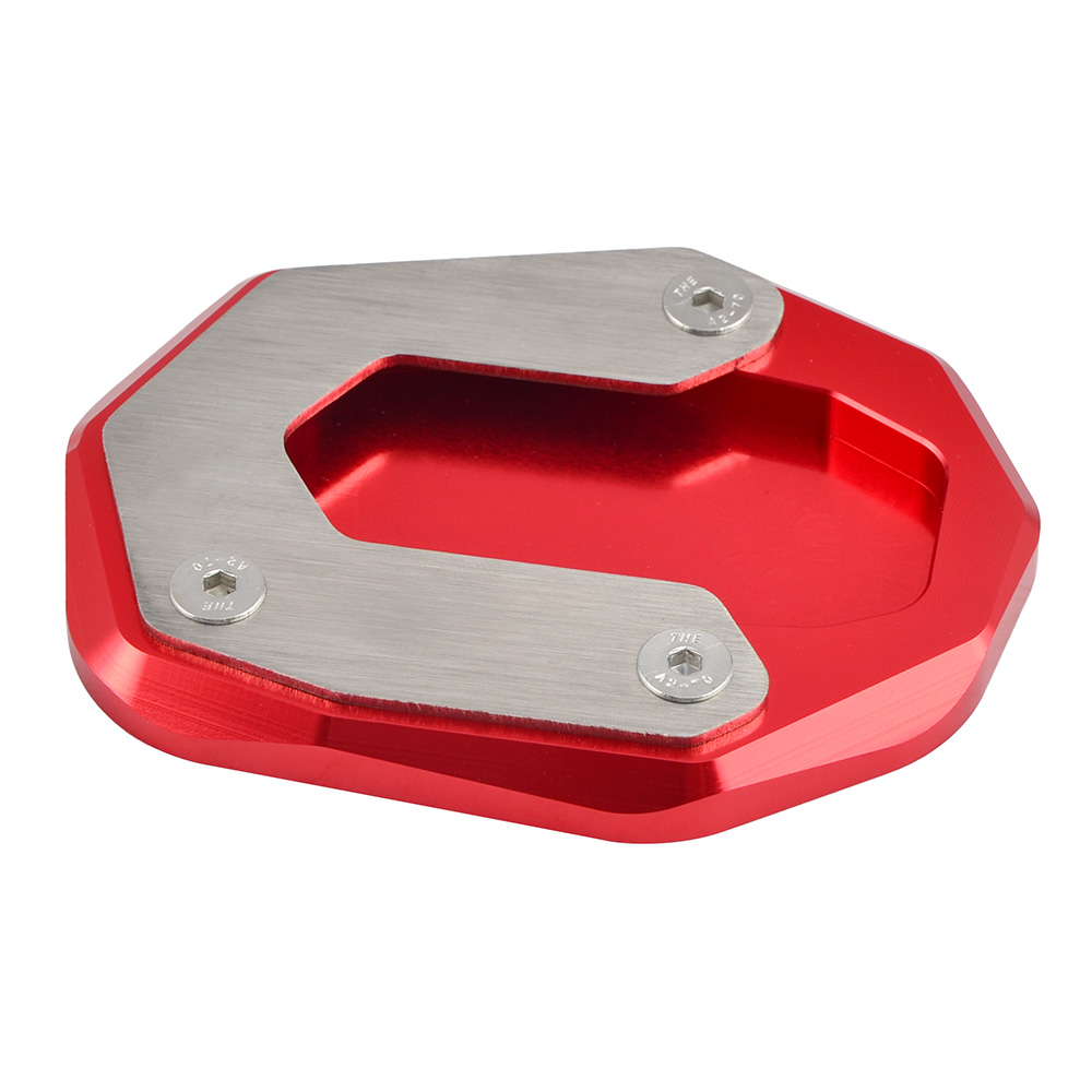 Kickstand Side Stand Plate Pad For Ducati Scrambler 800 Café Racer Classic Icon Urban Enduro Flat Sixty2: Red