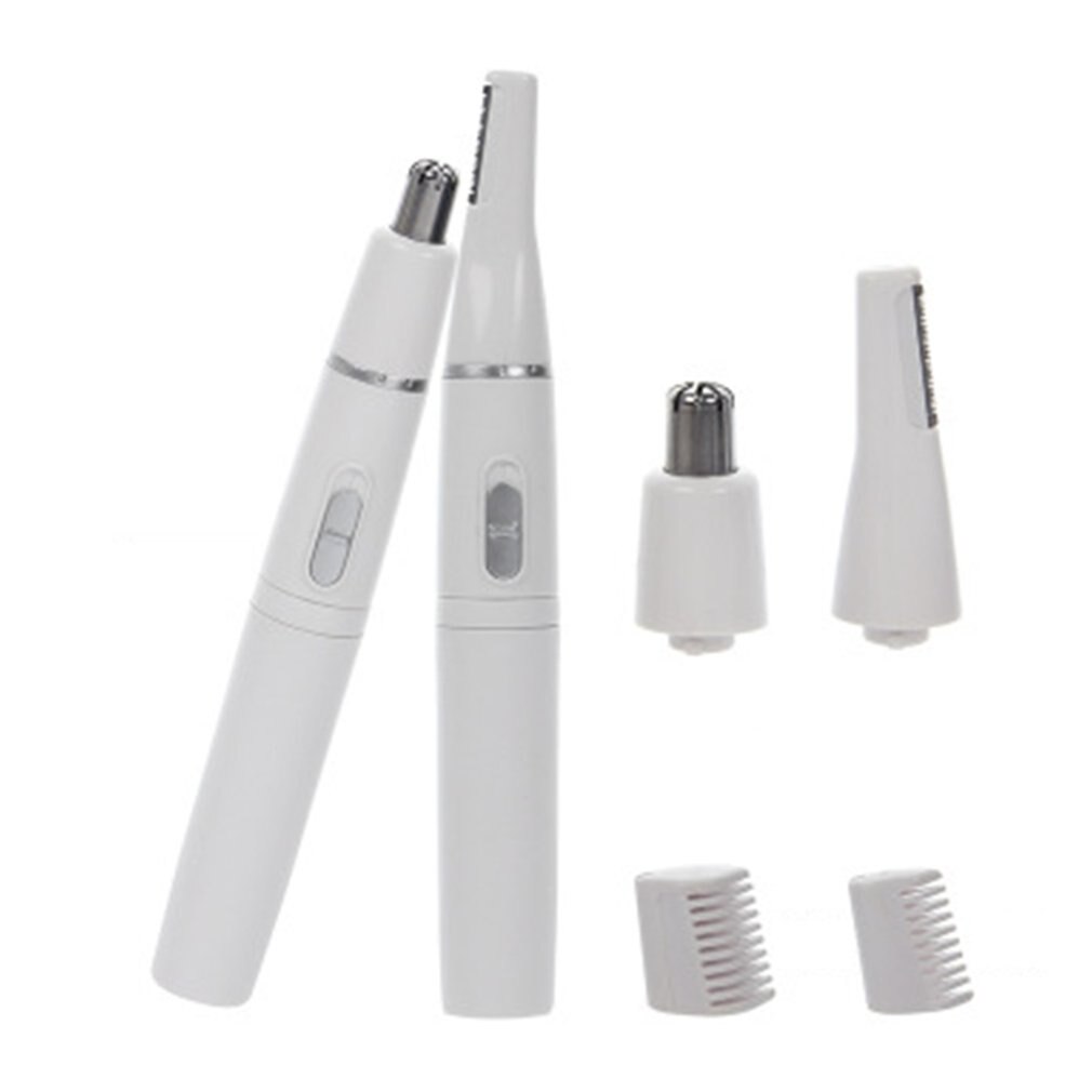 2-In-1 Facial Hair Trimmer Neus Oor Haar Scheerapparaat Trimmer Wenkbrauw Schraper Veilig Gezichtsverzorging Scheermes Reiniger voor Mannen Vrouwen: Default Title