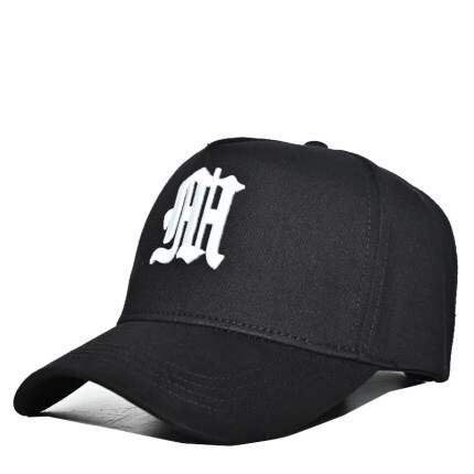 High Top Big Size Sport Sun Hat Lady Large Size Snapback Cap Men Plus Size Baseball Cap 55-61cm 59-65cm: black white / 55-61cm