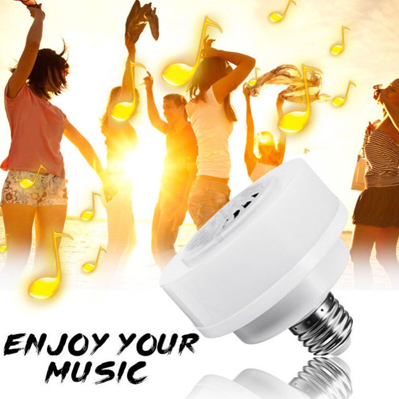 Home Audio Speaker Music Playing Dimmable Lamp Neon Light Smart E27 LED Bulb RGB Light Wireless Bluetooth Home Cocina