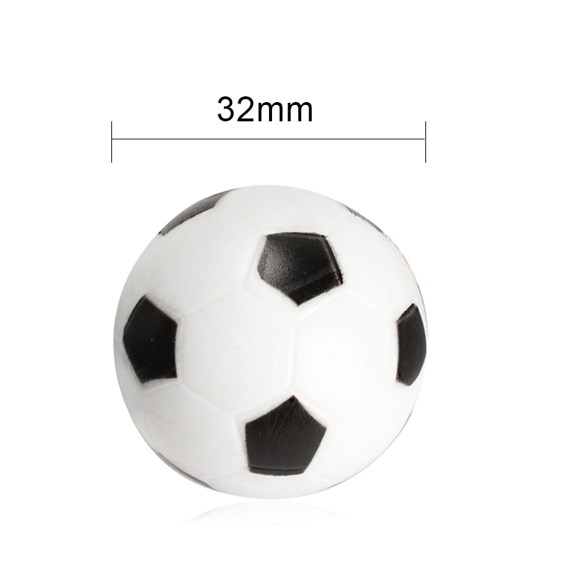 4 stk/sæt 32mm plastic fodboldbord bordfodbold bold fussball børn børn legetøj y-køb