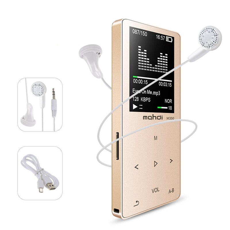 Metalen Bluetooth Sport MP3 Speler Draagbare O 8Gb Met Ingebouwde Speaker Fm Radio Ape Flac Muziek speler