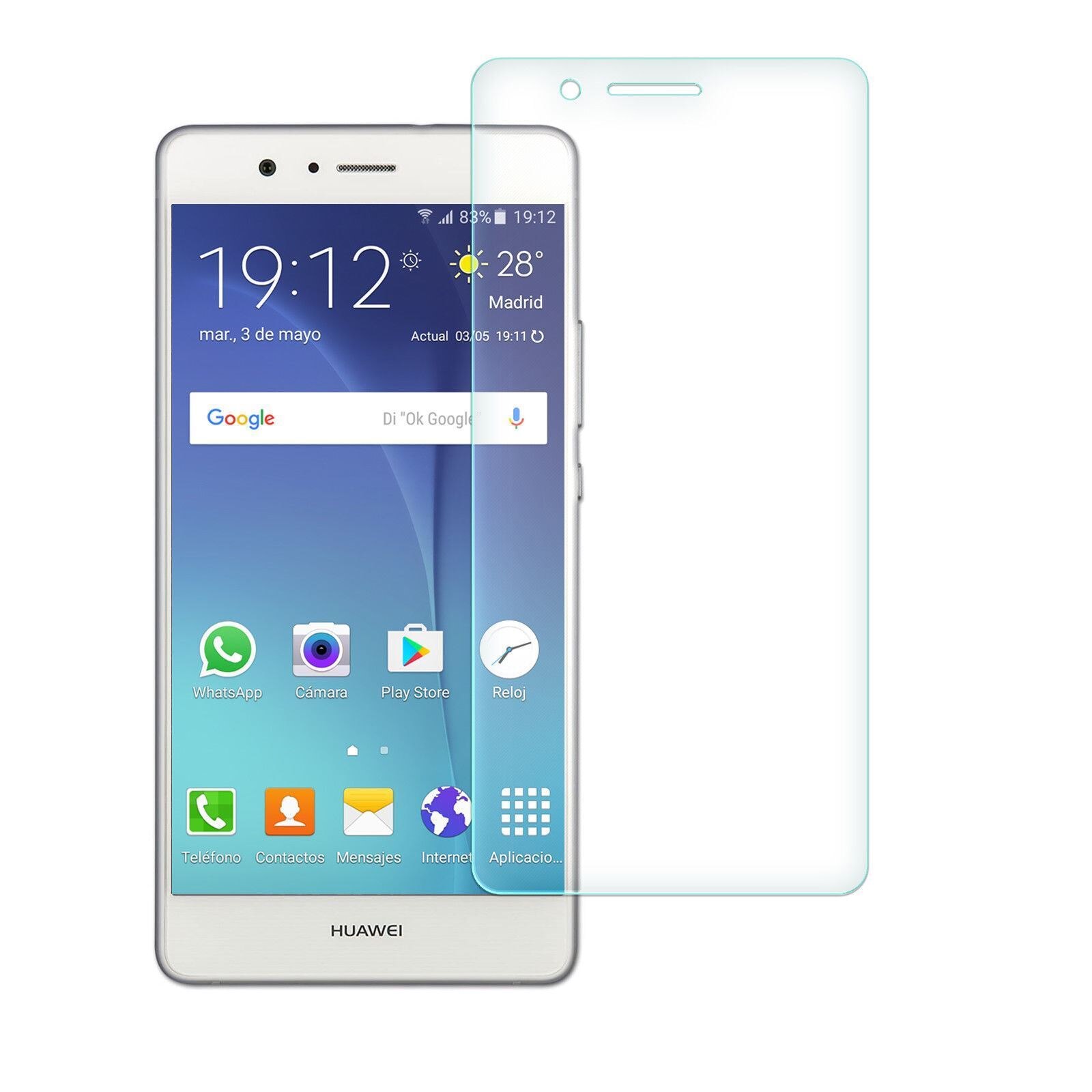 Screen Protector Glas Gehard Huawei P9 Tot /P9 Lite: Default Title