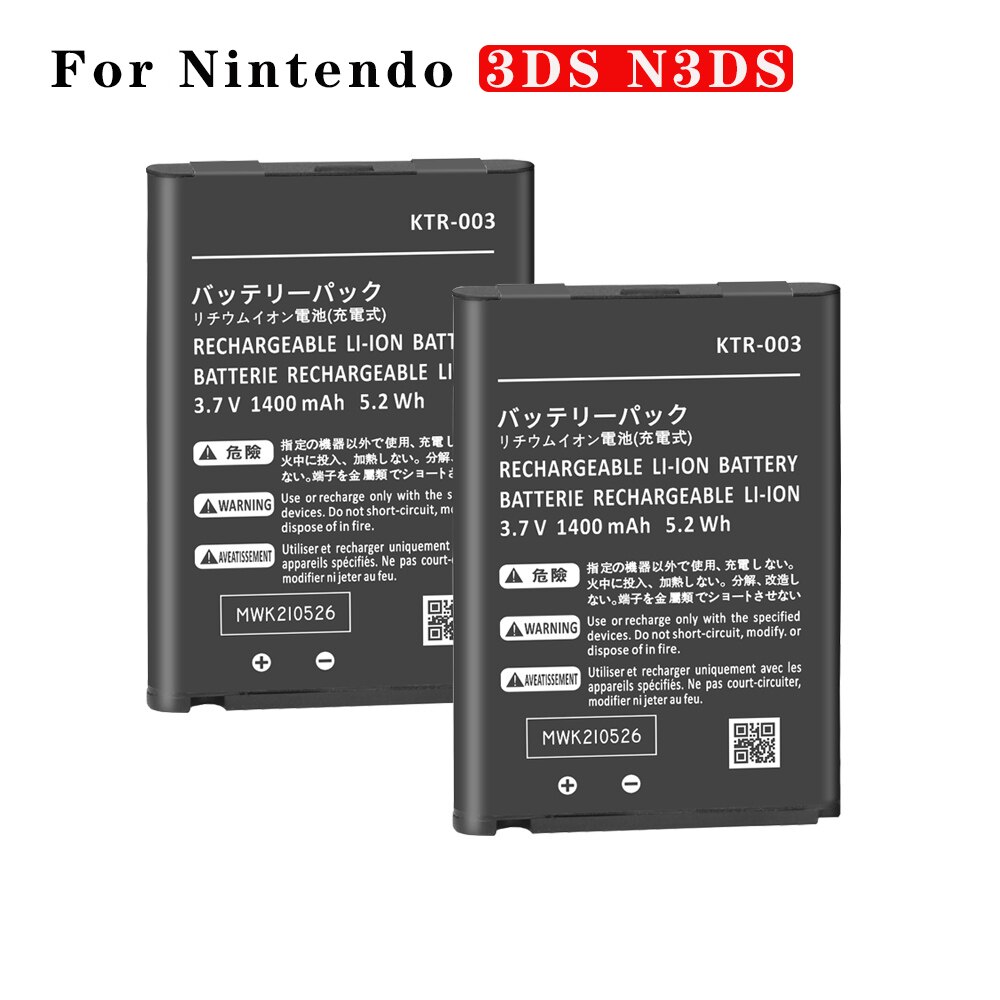 KTR-003 CTR-003 Batterij Voor Nintendo 3DS N3DS Batterij Voor Nintendo 2DS 3DS N3DS