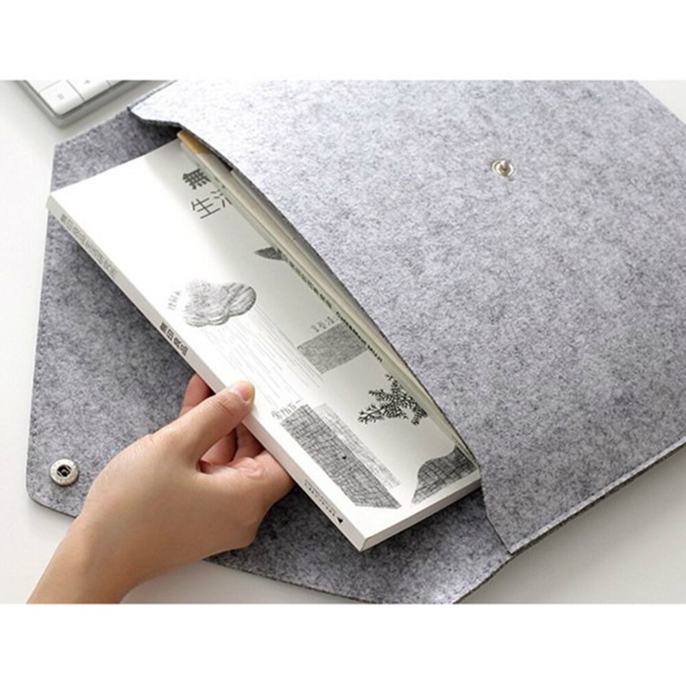 Sac A3 Simple et une couleur pour Documents, portefeuille d&#39;affaires de grande capacité, dossier de fichiers, produits en feutre pour le dépôt de Documents, 1 pièce