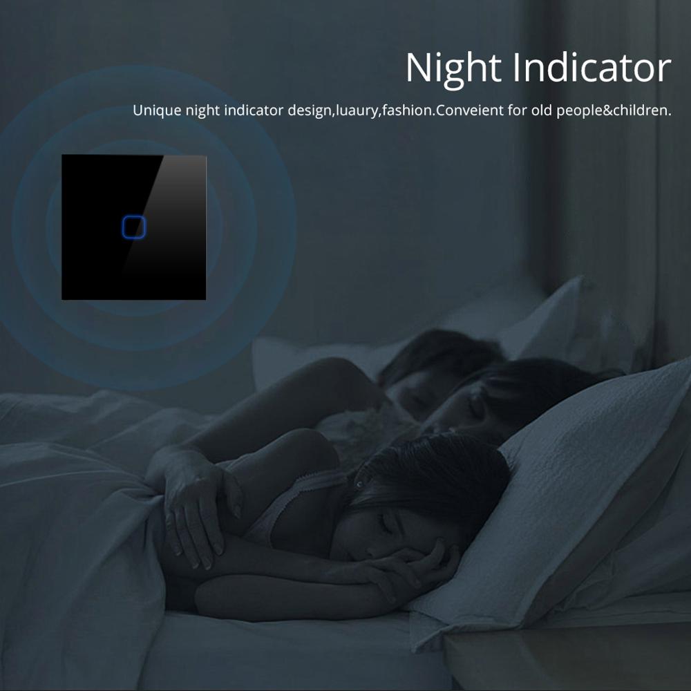 Smart lampe Schalter Smart Home Haus Wand Schalter 110V 220V Touch Sensor LED licht Schalter 1/2/3 Gang EU UNS Standard Smart Switch