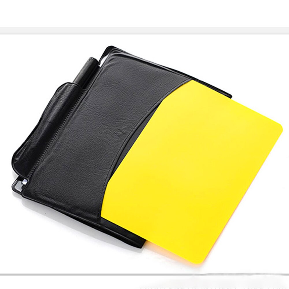 With Case+Pencil Soccer Referee Red/yellow Cards Training Accessories Convenient Portable Sport Match For Soccer Games
