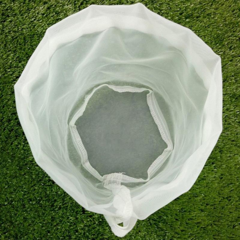 Bolsa de filtro de vino para elaboración de cerveza, 8 tamaños, para té, frutos secos, jugo, leche, nailon, filtro de red reutilizable