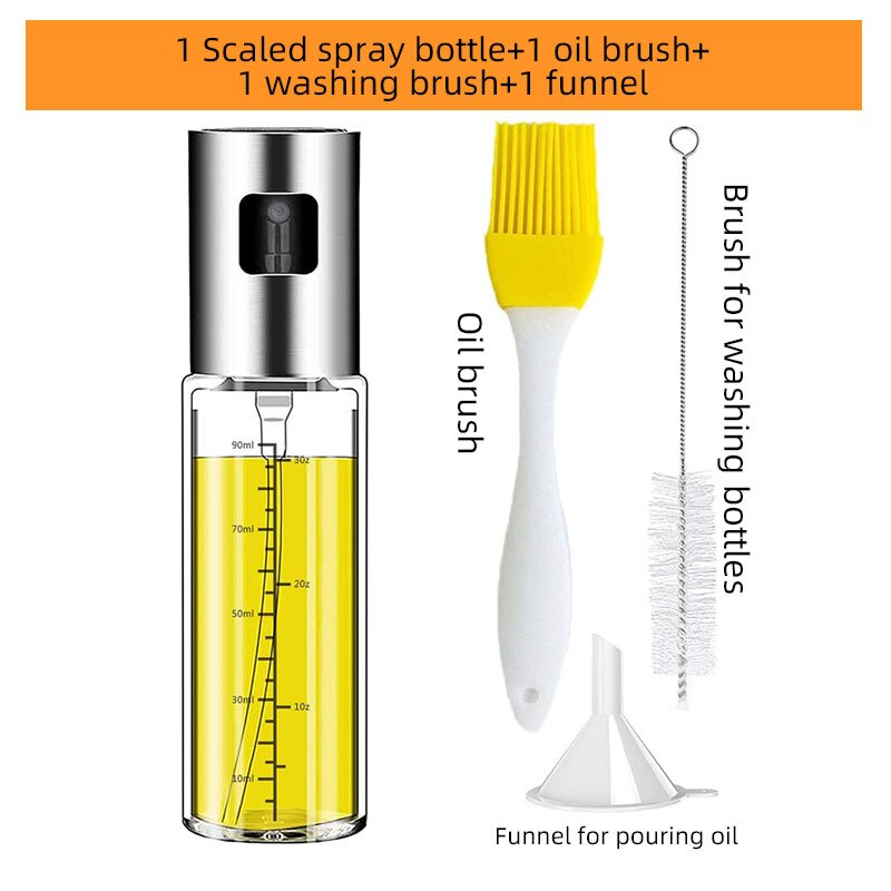 Oil spray bottle pulverizador aceite dispenser sprayer olive kitchen accessories gadget cooking bbq barbacoa tools utensils sets: set C