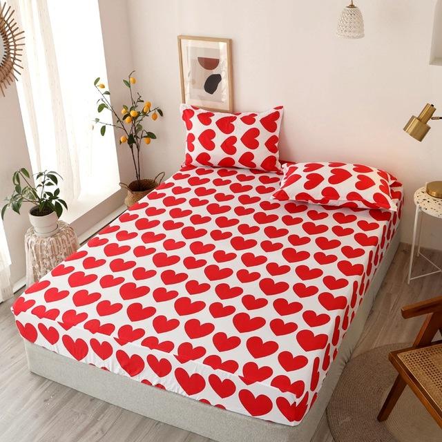 55 Roze Liefde Meisje Cover Bed Jongen Matrashoes Ademend Bed Cover Volwassen Kind Matras Protector Zomer Slaapmat: 2CDT-63002-009 / 150x200cm only cover