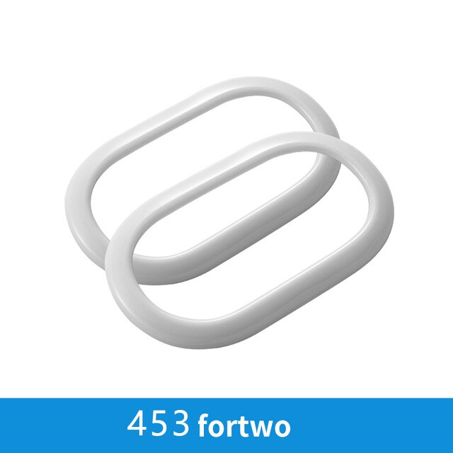 Car inner door bowl Decorative shell cover For Smart Fortwo Forfour 453 car accessories interior styling Modification Sticker: white-2PCS