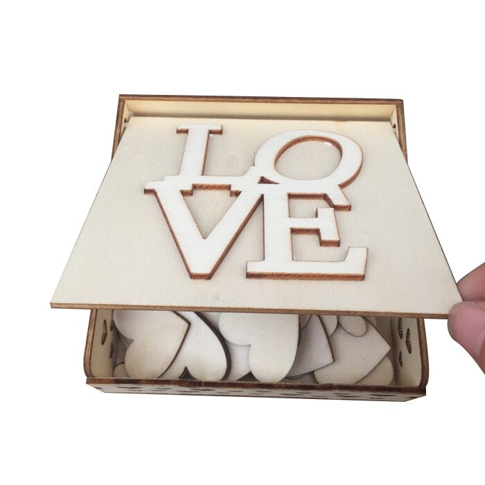 Mr Mrs Signature livre d'or décoration de mariage cadre en bois acrylique mémoire goutte boîte fournitures de mariage